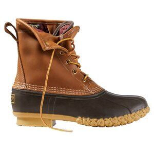 L.L. Bean Women's 8"Gore-Tex/Thinsulate Bean Boot in tan/brown, size 8